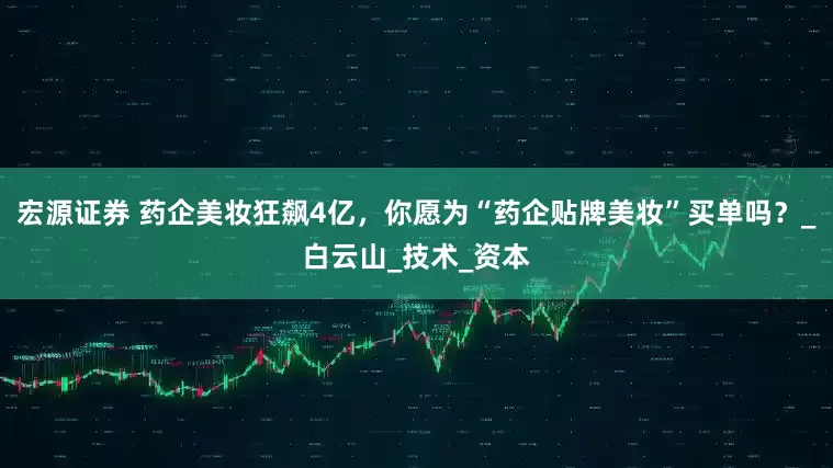 宏源证券 药企美妆狂飙4亿，你愿为“药企贴牌美妆”买单吗？_白云山_技术_资本