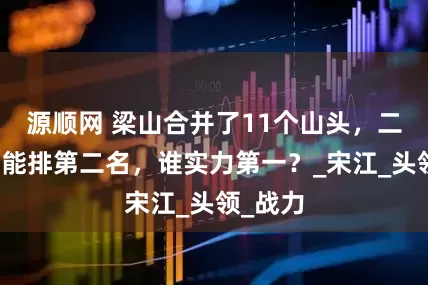 源顺网 梁山合并了11个山头，二龙山只能排第二名，谁实力第一？_宋江_头领_战力